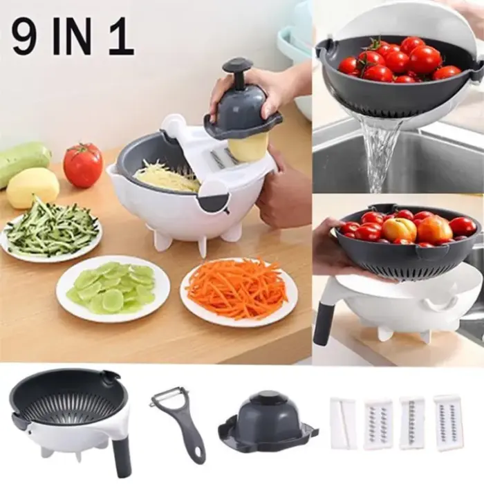 9 in 1 Rotating Vegetable Cutter Set