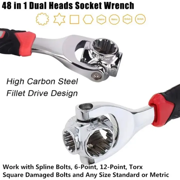 48 in 1 Universal Wrench Multi-Function Socket Spanner